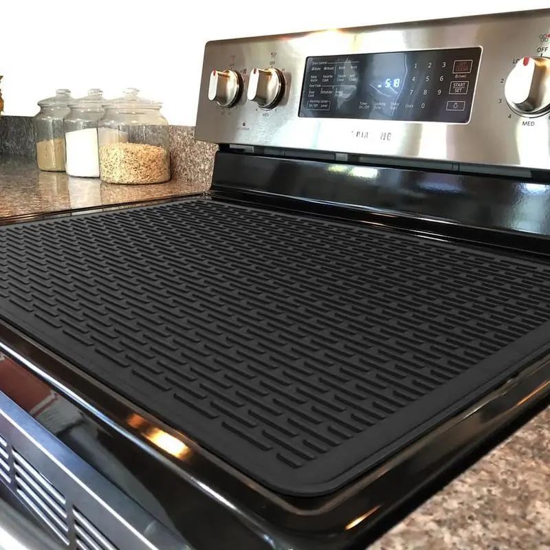 Silicone Stove Top Cover & Countertop Protector Mat, High-Temperature Resistant, Foldable Flats for Camping & Kitchen Use, Durable, Heat Resistant, 1Pc, Outdoor