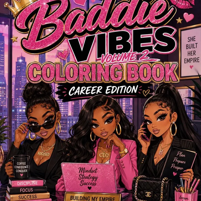 Baddie vibes career edition Colored Pencil