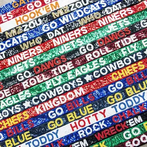 Sequin beaded game day purse strap