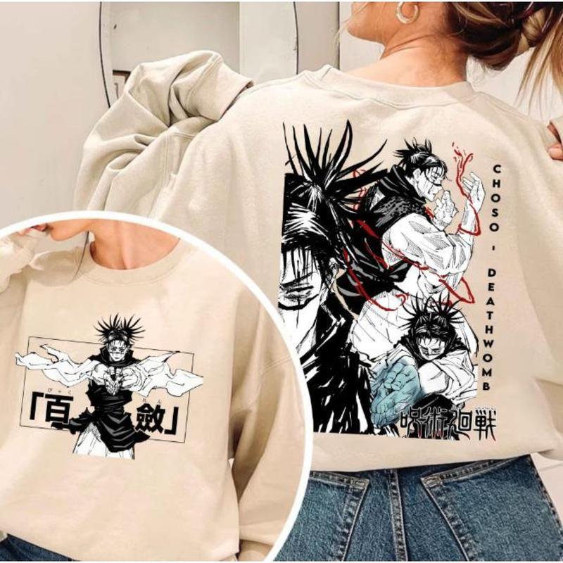 Choso Jjk 2 Side Hoodie Sweatshirt, Manga Cute Shirt, Anime Shirt, Jujutsu Kaisen Hoodie, Unisex Sweater Pullover Tee y2k top