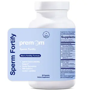 Premom Sperm Fortify – Male Fertility Supplements for Men with KSM-66 Vegan Ashwagandha, CoQ10, Zinc, Selenium&Acetyl-L-carnitine | Healthcare, Fitness
