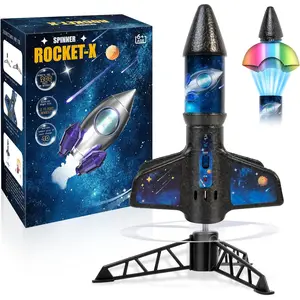 SUNDAY MIRTH Rocket Launcher for Kids -200 Feet of Flight Altitude, Auto Electric Rocket Toys with Safe Parachute, Outdoor Toys Easter Basket Stuffers Birthday Gifts for Boys & Girls Age 6 7 9 10 12 8-13 Years Old