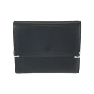 Pre-owned Cartier Calfskin Small Leather Goods Must Line Leather Compact Wallet