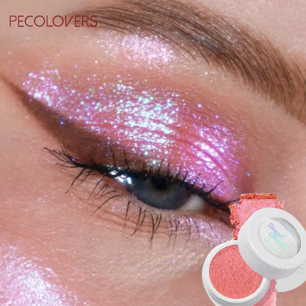 1PC Explosive Pearlescent Chameleon Single-color Eyeshadow Palette, Brightening and Long Lasting, Shimmer Eyeshadow, Ideal Valentine's Gift for Women, Makeup Essential, Metallic Shimmer Shadow