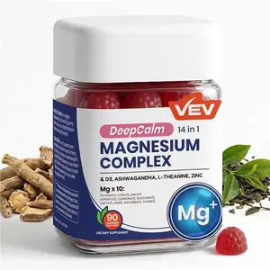 VEV 14-in-1 Magnesium– with Ashwagandha, L-Theanine, Vitamin D3 & Zinc, 90  Gummies, Mothersdaygift