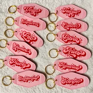 Astrology/Zodiac Sign Vintage Motel Keychain