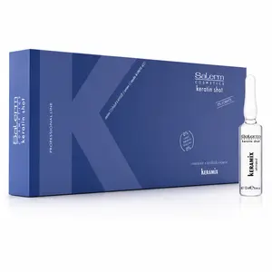 Keratin Shot Keramix Vials, Intensive Anti-Frizz Hair Treatment with Argan Oil for Smoothing and Strengthening, 12 x 13 ml (0.44 fl oz)