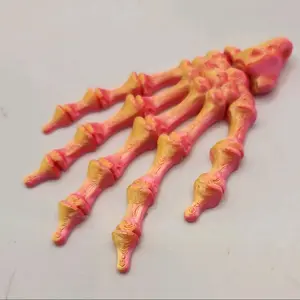 Articulated Skeleton Hand Keychain Accessory