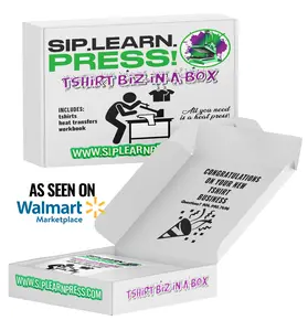 Whole Kit TShirt Business-in-a-Box How to Start A TShirt Biz Starter Kit Cotton Menswear Sublimation Includes Transfers