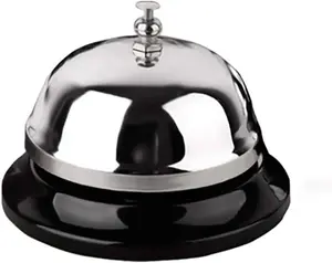 Call Bell 3.3 Inch Diameter with Metal Anti-Rust Construction, Ringing, Desk Bell Service Bell for Hotels, Schools, Restaurants