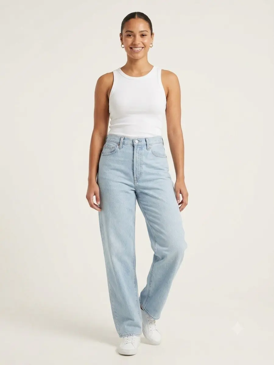 Universal Thread Women's Light Wash Straight Jeans Size 12 B.1