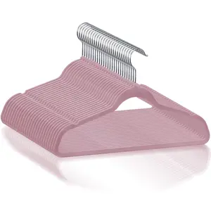 Segawe Clothes Hangers Set Flocked Velvet No-slip Durable Coat Jacket Hangers Space Saving Hangers