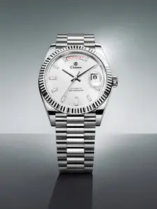 Dulunwe Top Brands Men's Watches Automatic Winding Screw-Down Crown Design Waterproof Mother-of-Pearl Stylish Accessories Suitable for Both Men and Women