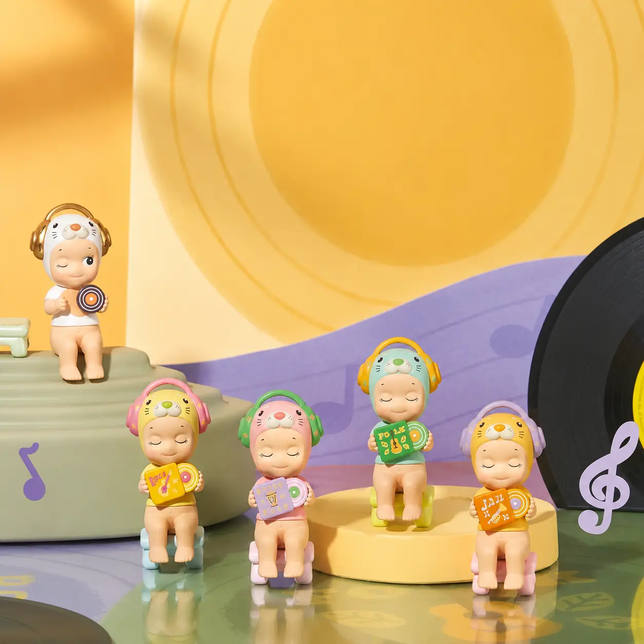 Style Love The Music Blind Box Mini Figure – Kawaii Collectible Doll for Laptop & Desk Decor, Cute Aesthetic Surprise Gift, Gift Secret