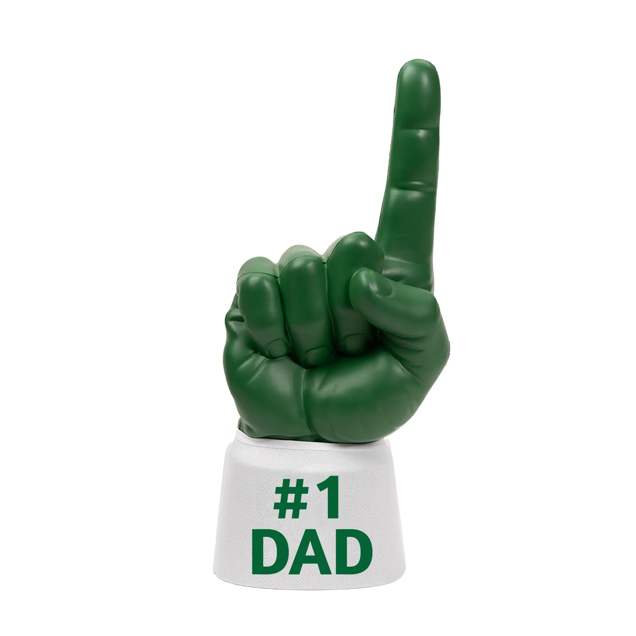 #1 Dad RadHand Foam Finger - Dark Green & White