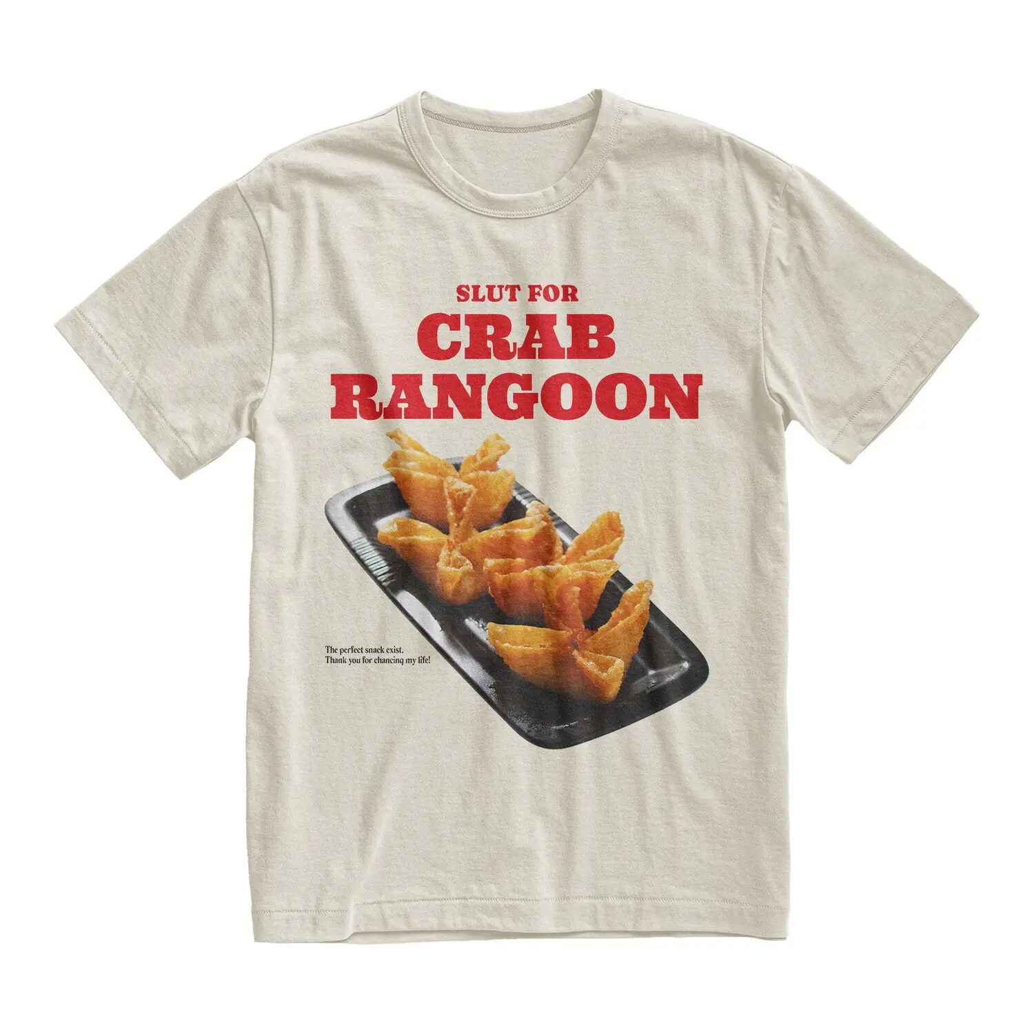 Crab Rangoon Lover T-Shirt - Funny Fast Food Tee, Perfect Snack Gift for Him or Her, Boyfriend/Girlfriend Present