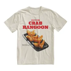 Crab Rangoon Lover T-Shirt - Funny Fast Food Tee, Perfect Snack Gift for Him or Her, Boyfriend/Girlfriend Present