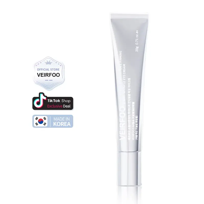 Korean Brand VEIRFOO Hydrating Firming & Anti-Wrinkle Eye Cream 20g*1tube, Professional-Grade Contouring for Youthful-Looking Eyes