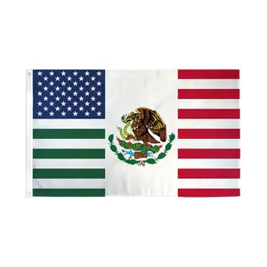 USA/Mexico Friendship Flag 3x5ft Poly