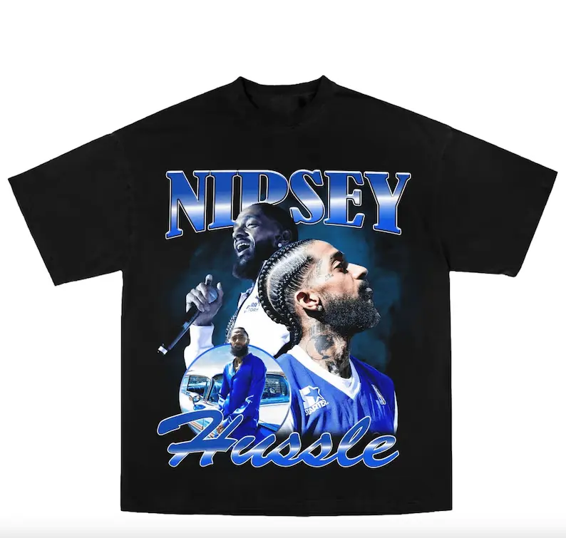 Nipsey Hussle Printable Design T-Shirt, Hiphop Artist, 90s, Rapper Shirt, Streetwear