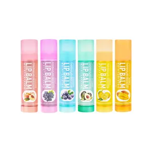 Bosuya 6 Fruit Fragrance Lip Balms: Moisturizing and Repairing Dual Effects, Indulge and Pamper Your Delicate Lips