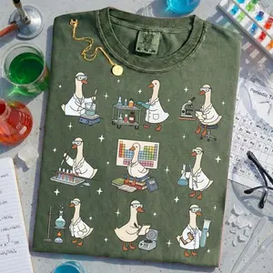 Silly Goose Chemistry Shirt – Funny Lab Technician Gift, STEM Teacher Tee, Chemist Graduation Gift, Comfort Colors Science Shirt