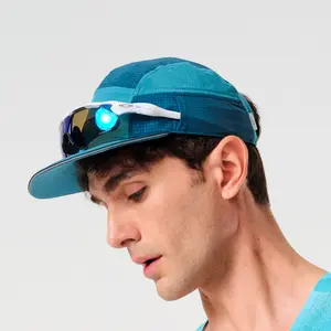 FLIPBELT Running Cap - High-Vent Mesh Shell, Performance Bill, Zero Sweat Liner, UV-Guard Fabric, Reflective Trim, Adjustable Fit