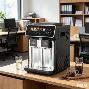 3-in-1 ice maker: cubes, slush & cold water. Perfect for home or your café