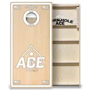 ACE Zone - White Cornhole Board Set | Professional