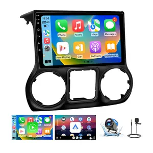 Car Stereo Compatible with Jeep Wrangler 2015 2016 2017, Touchscreen, 10.1 inch Touch Screen, Carplay & Android Auto, 1080P, Bluetooth, WiFi, AHD Backup Camera, 2G+64G