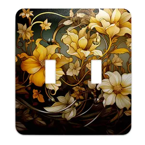 Metal SwitchPlate - Elegant Autumn Fantasy Art Nouveaux Light Switch Cover, Multiple Sizes - #5288