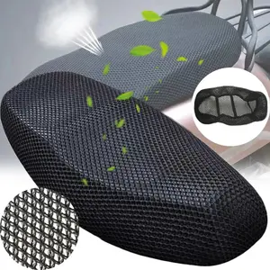 Motorcycle 3D Mesh Anti-Slip Pad, Scooter Seat Cover, Electric Bike Seat Cushion, Summer Breathable, New Design, 1 Piece