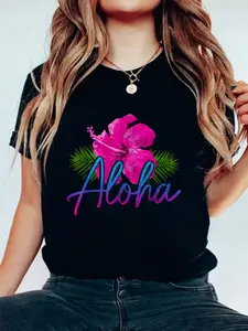 Aloha Hawaiian Islands Hawaii Surf Hibiscus Flower