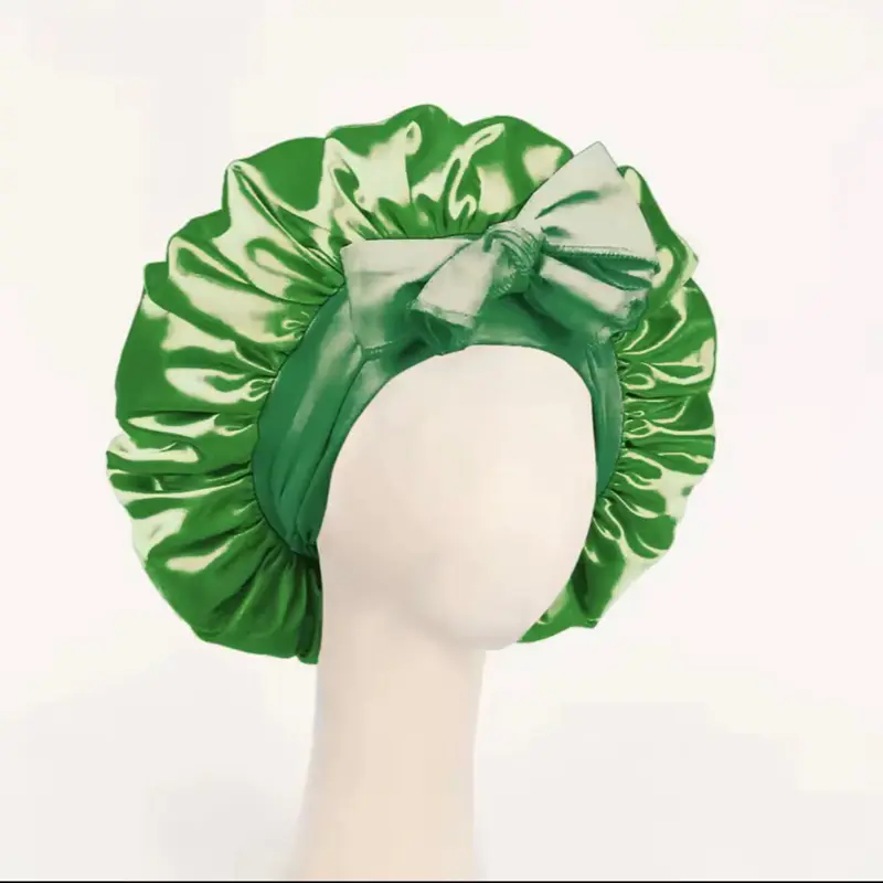 Silky Smooth Satin Bonnet - Reversible Sleep Cap for Curly, Wavy Locks to Prevent Frizz and Breakage