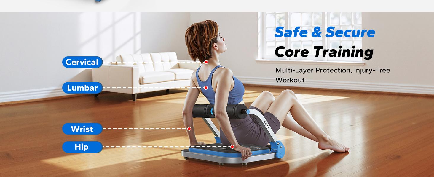 Merach Sit-Up Exercise Equipment, Ab Crunch Machine Roll-up Machine, Abdominal Workout Machine for Home Gym, Core Ab Exercise System Trainer, TikTokShopBlackFriday