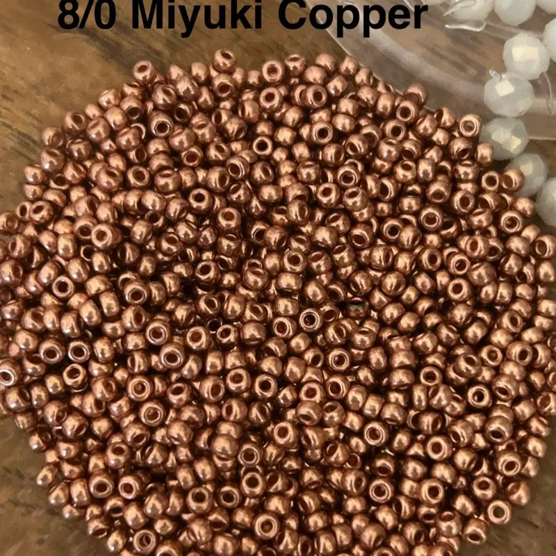 8/0 Miyuki Copper Plated Seed Beads