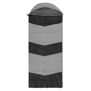 Rectangular Heated Sleeping Bag, Lightweight Sleeping Bag with Multi USB Powered Heating Pads, Waterproof Compact Envelope Sleeping Bag for Backpacking Hiking, Gray Summervibes