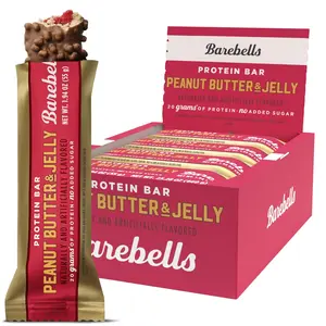 Barebells Protein Bar - Peanut Butter & Jelly - 20g Protein (12 Bars)