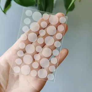 36pcs/sheet Transparent Waterproof Invisible Acne Patch Hydrocolloid Acne Patch Cover-up Patch, Used To Cover Pimples and Blemishes, Facial and Skin Spot Stickers