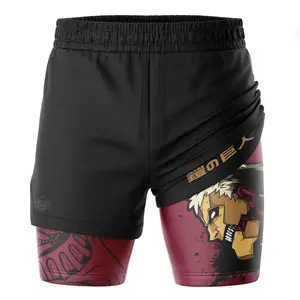 2025 Armored Titan Attack on Titan 2-in-1 Performance Shorts, Gym Workout Printed Sports, Jogging Pants, Fitness Workout Track Shorts Clothes, Perfect Gift