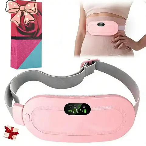 Cordless Adjustable Soothing Heating Pad for Women - Wireless USB Charging Menstrual Cramp Relief Device with ABS Plastic Waist Belt, Portable Daily Care, Ideal Mother's Day Gift (Waist Wear)