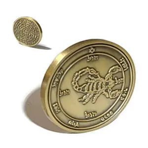 Fifth Pentacle of Mars Coin – Solomonic Mars Seal, 72 Names of God