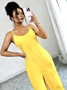 High-Waisted Slimming Wide Leg Jumpsuit, Comfortable, Casual & Stylish Design, Perfect for Daily Wear, Enhances Your Figure, Trendy Chic Fashion Piece