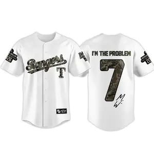 Men's Wallen Still Problem Tour 2026 Baseball Jersey - Country Music Fan Merch