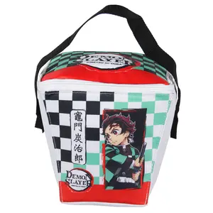 Demon Slayer Tanjiro Kamado Insulated Take Out Lunch Box Bag Tote For Men Women 8"