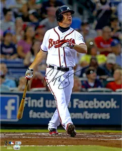 Chipper Jones Atlanta Braves Autographed 16" X 20" Watching Ball Photograph - Fanatics Authentic Certified