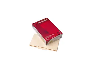 Smead 15336 File Folder, 1/3 Cut Second Position, Reinforced Top Tab, Legal, Manila, 100/Box