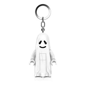 LEGO Minifigures Large 3 Inch Tall Figure Keychain Light - Ghost KE48H Officially Licensed Monster Fighters with LED Lights and Metal Key Ring