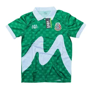 1995 Mexico National Team Green Jersey Classic Breathable Soccer Jersey