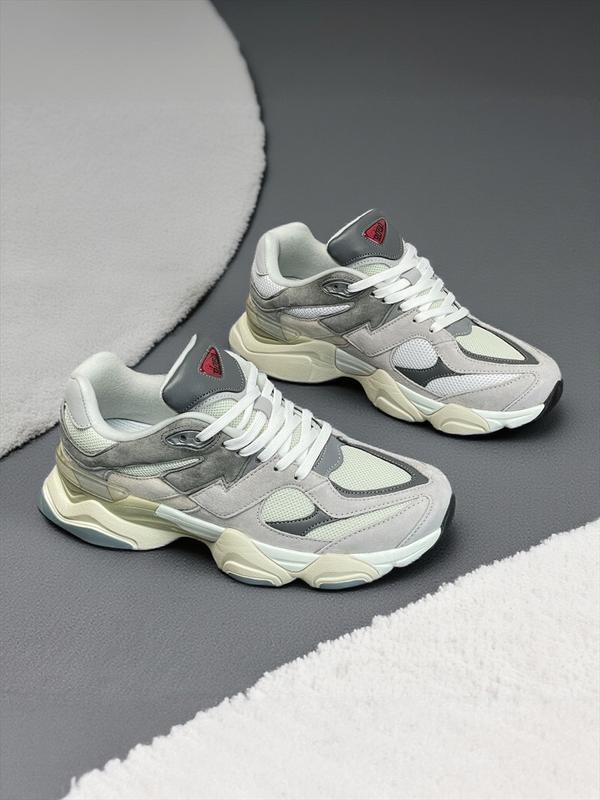 2026 New Style 9060 Thick Autumn Winter Unisex Dad Shoes, Casual Warm Sports Sneakers for All Seasons, Patchwork Textile Upper with Rubber Sole